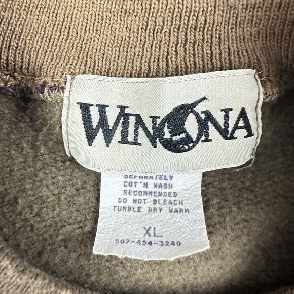 VTG Winona Golf Sweatshirt Mens XL Varsity Elbow Patch Sports Preppy USA Made* - Picture 3 of 13